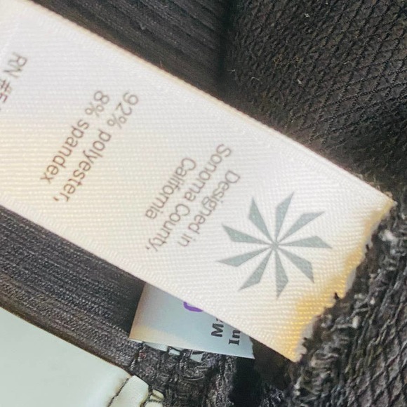 Athleta Midtown Drawstring Trouser Pants Black Sz 0 Mid Rise - Picture 7 of 13